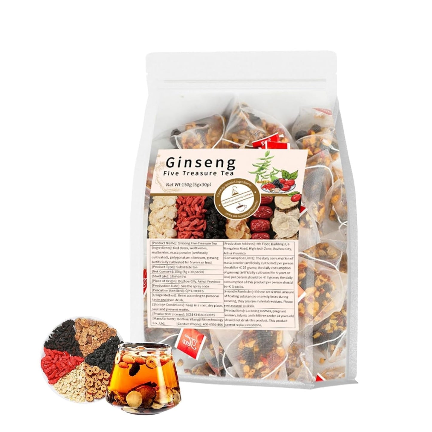 Last Day 50% OFF🔥Ginseng Six Treasure Tea