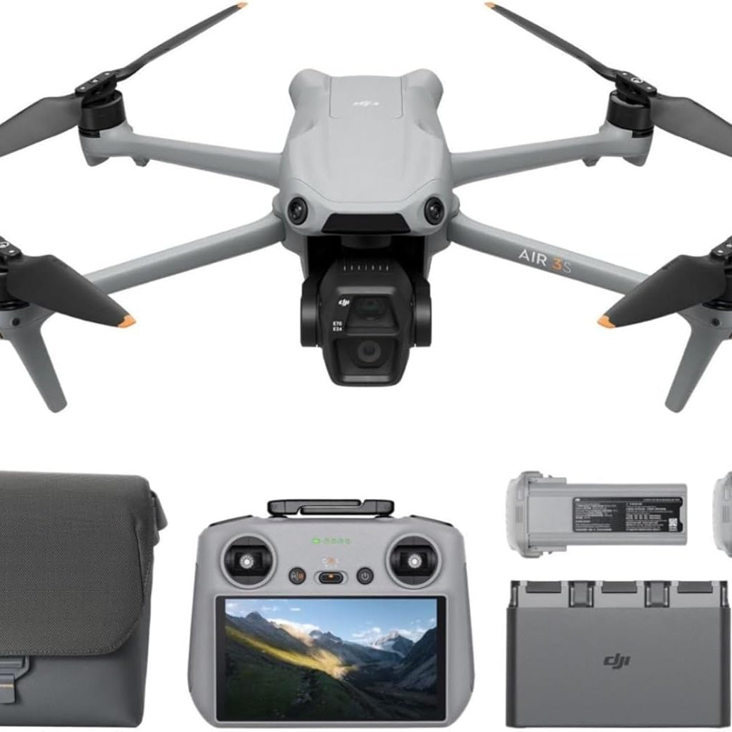 E99 Dual 4K Drone Camera with Smart RC & 92 Min Flight | طائرة Air 3 بكاميرتين 4 K وريموت ذكي و92 دقيقة طيران