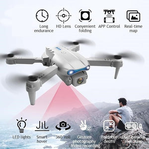 E99 Dual 4K Drone Camera with Smart RC & 92 Min Flight | طائرة Air 3 بكاميرتين 4 K وريموت ذكي و92 دقيقة طيران